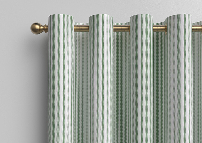 Lace Stripes, Emerald - Made to Measure Curtains - Image 12